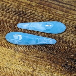Set of 2 Resin Acrylic Hair Barrette Clips New!